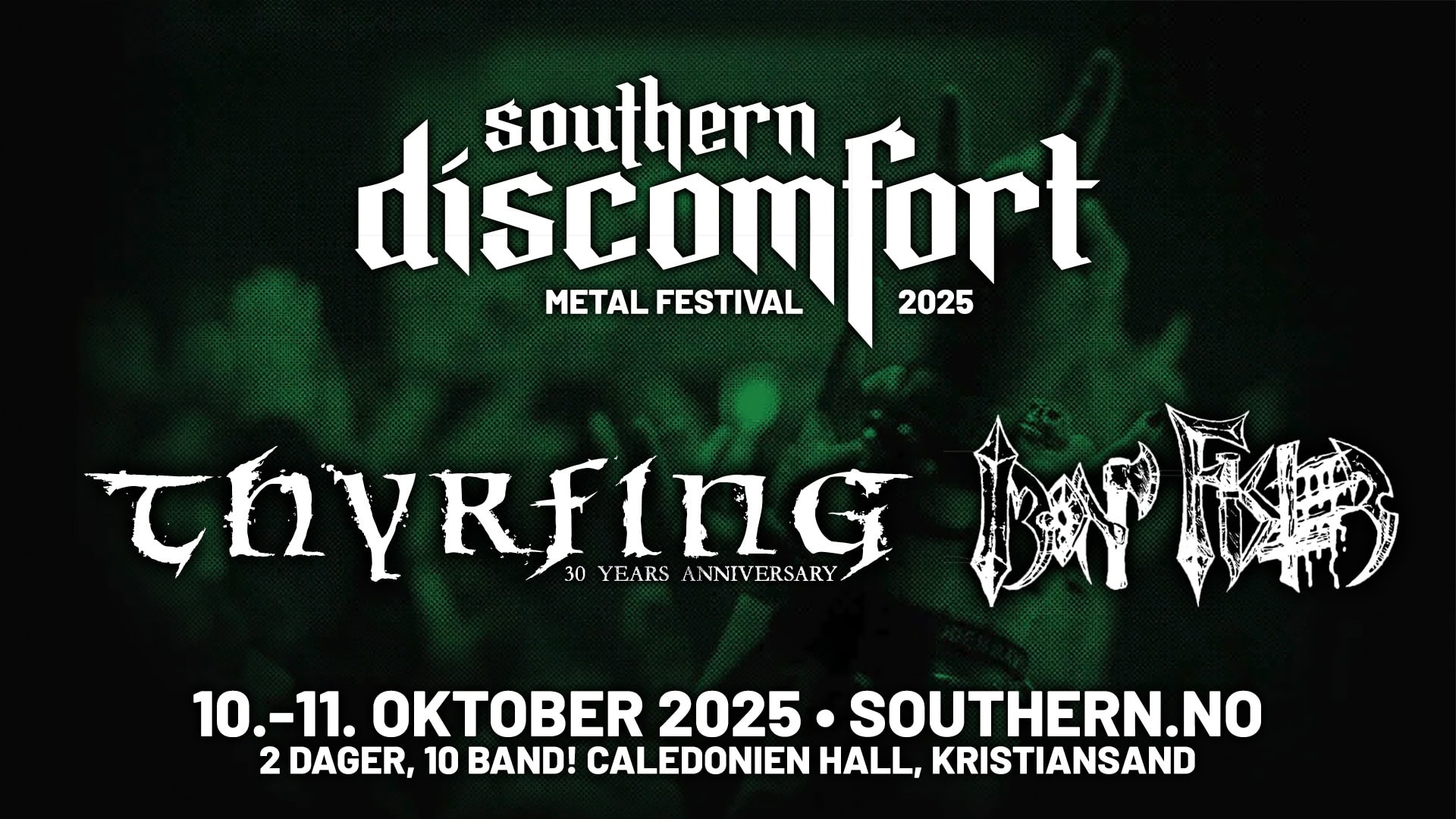 THYRFING (SE) og IRONFISTER til Southern Discomfort 2025!