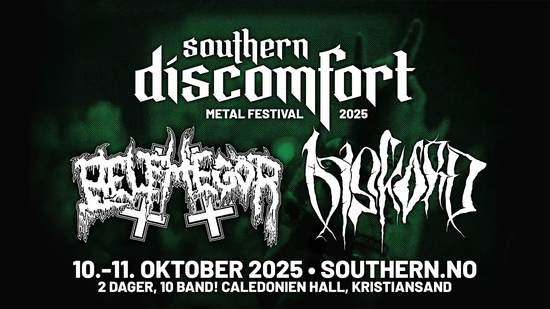 BELPHEGOR og DISKORD ferdigstiller festivalplakaten for Southern Discomfort 2025