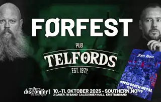 Førfest før festivalen - på Telfords