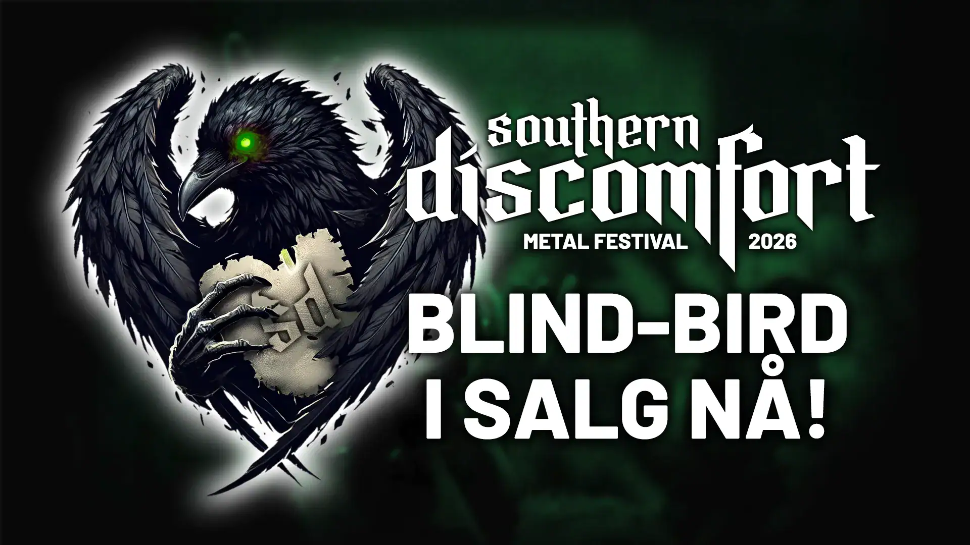 Brutal musikk – Brutal rabatt! Blind bird-billetter i salg nå!